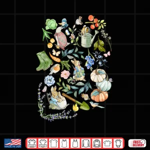 Design Cottagecore Rabbit Bookish Spring Holiday Gardener Shirt