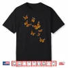 Flying Butterflies Entomologist Nature Gardener Graphic Shirt