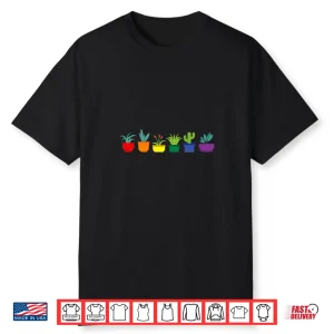 Funny Lgbt Plant Gardener Pride Artistic Graphic Shirt