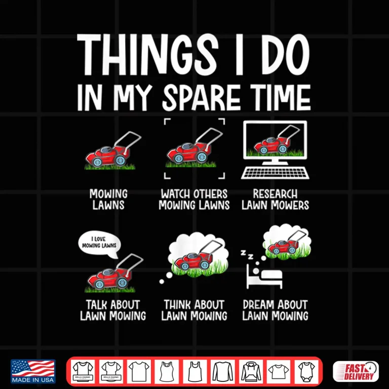Design Funny Lawn Mower Landscaper Professional Gardener Shirt
