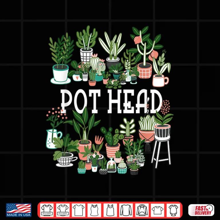 Design Plant Lover And Gardener Pot Head Succulent Humor Shirt