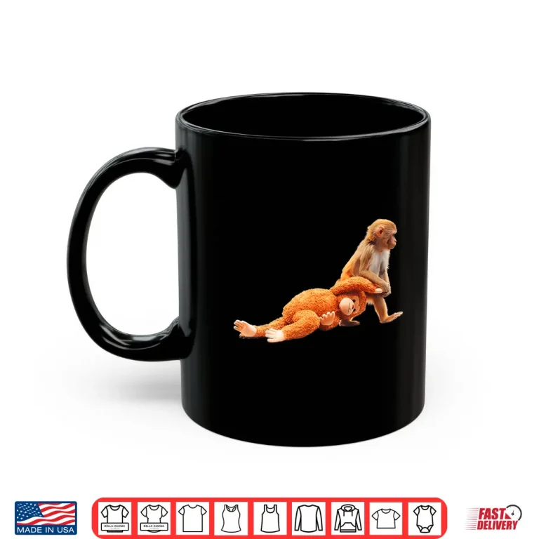 Mug Baby Monkey Punch Viral Internet Meme Graphic Shirt