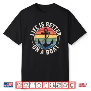 Boating Art Boat Captain Nautical Marine Life Design Shirt