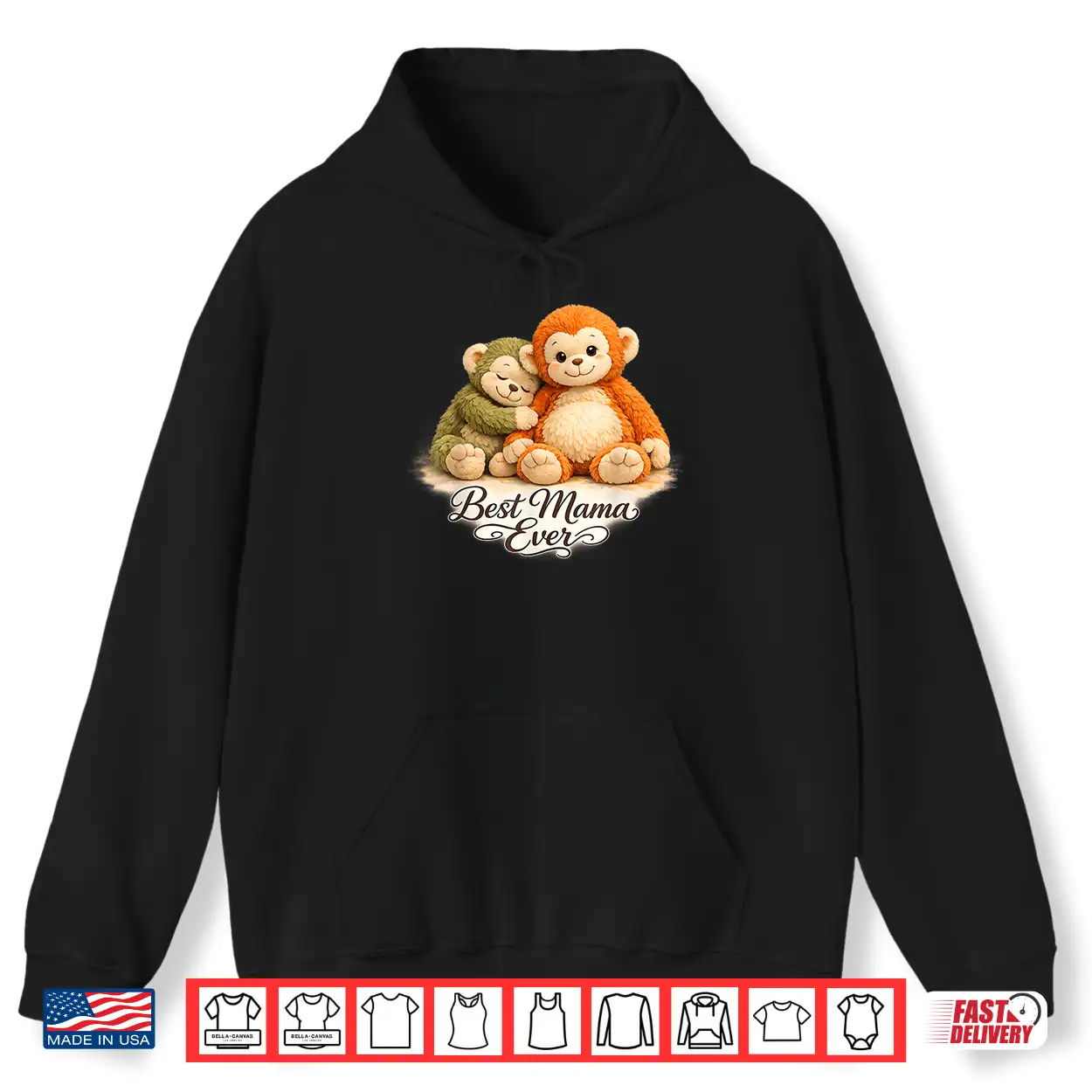 Cute Baby Punch Monkey Hug Plush Toy Professional Graphic Shirt Cute Baby Punch Monkey Hug Plush Toy Professional Graphic Shirt