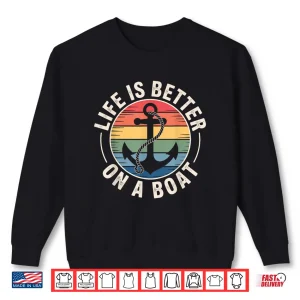 Boating Art Boat Captain Nautical Marine Life Design Shirt 2 Sweatshirt Boating Art Boat Captain Nautical Marine Life Design Shirt