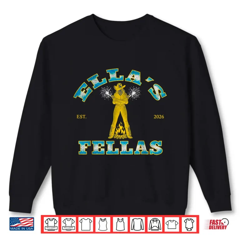 Sweatshirt Ellas Fellas Vintage Matching Squad Collective Graphic Shirt