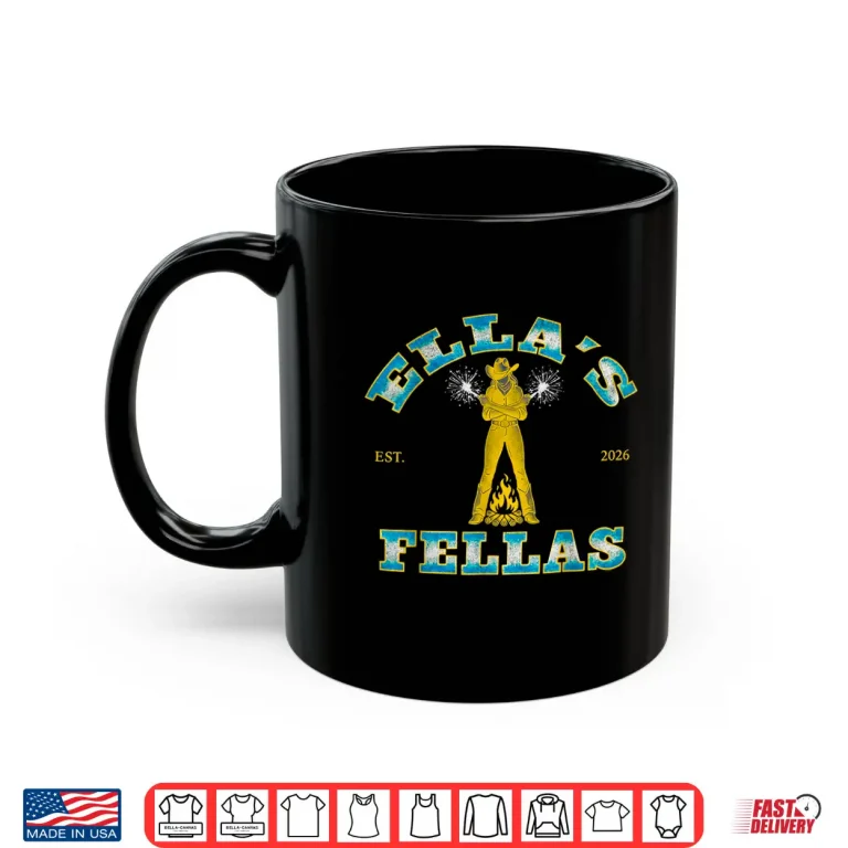 Mug Ellas Fellas Vintage Matching Squad Collective Graphic Shirt
