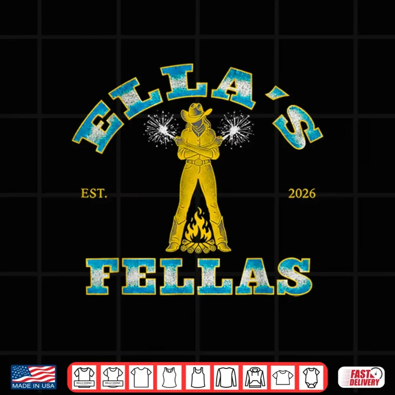 Design Ellas Fellas Vintage Matching Squad Collective Graphic Shirt