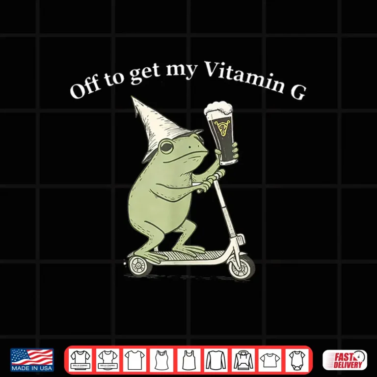 Design Frog Off To Get My Vitamin G Saint Patricks Day Shirt