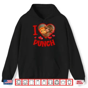 I Love Punch Cute Baby Monkey Viral Meme Shirt 1 Hoodie I Love Punch Cute Baby Monkey Viral Meme Shirt
