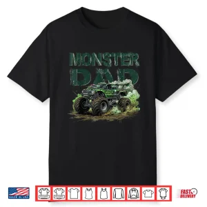 Monster Truck Dad Family Matching Automotive Lover Shirt