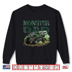 Monster Truck Dad Family Matching Automotive Lover Shirt 2 Sweatshirt Monster Truck Dad Family Matching Automotive Lover Shirt