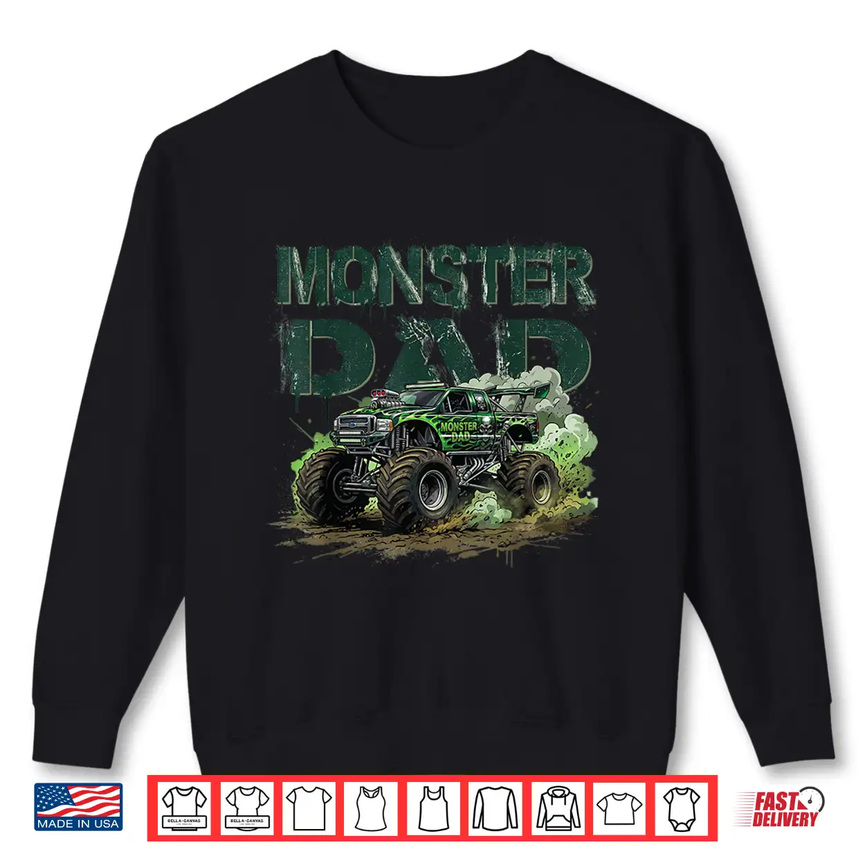Monster Truck Dad Family Matching Automotive Lover Shirt Monster Truck Dad Family Matching Automotive Lover Shirt