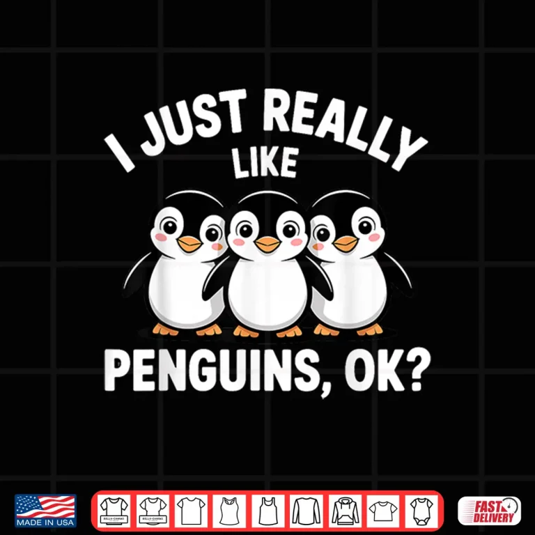 Design Penguin Art Animal Lover Antarctic Wildlife Graphic Shirt