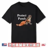 Protect Baby Monkey Punch Viral Character Graphic Shirt