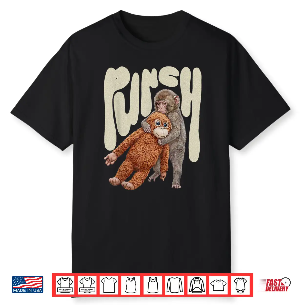 Punch Baby Monkey Team Punch Vintage Cute Graphic Shirt Punch Baby Monkey Team Punch Vintage Cute Graphic Shirt