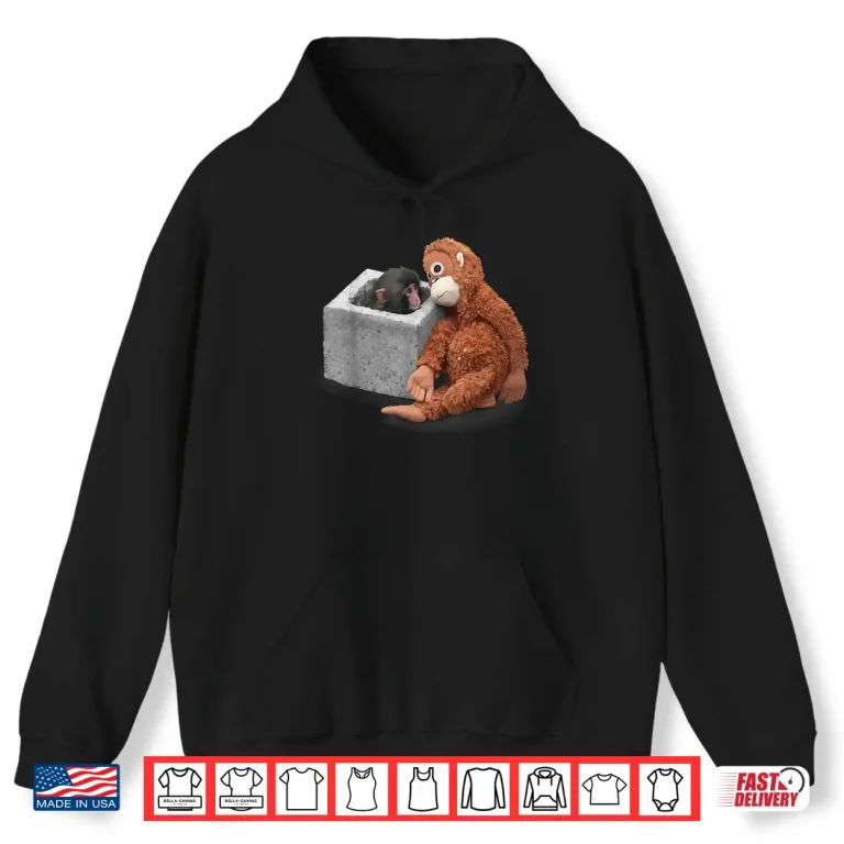 Hoodie Punch Cute Monkey Team Punch Viral Meme Design Shirt