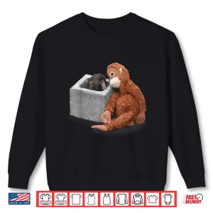 Sweatshirt Punch Cute Monkey Team Punch Viral Meme Design Shirt