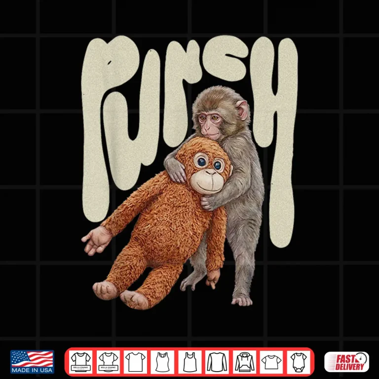 Design Punch Baby Monkey Team Punch Vintage Cute Graphic Shirt