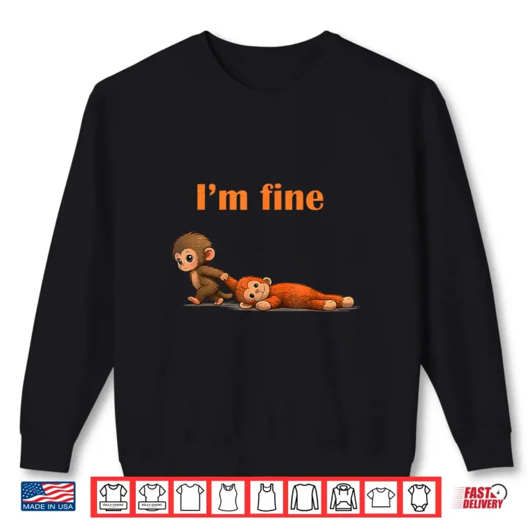 Sweatshirt Punch The Monkey Cuddling Stuffed Animal Viral Meme Shirt