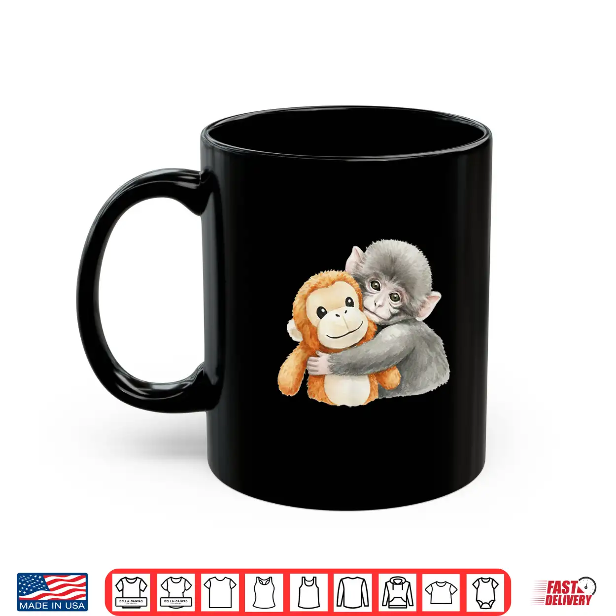 Punchkung The Monkey Holding Plush Friend Viral Meme Shirt Punchkung The Monkey Holding Plush Friend Viral Meme Shirt