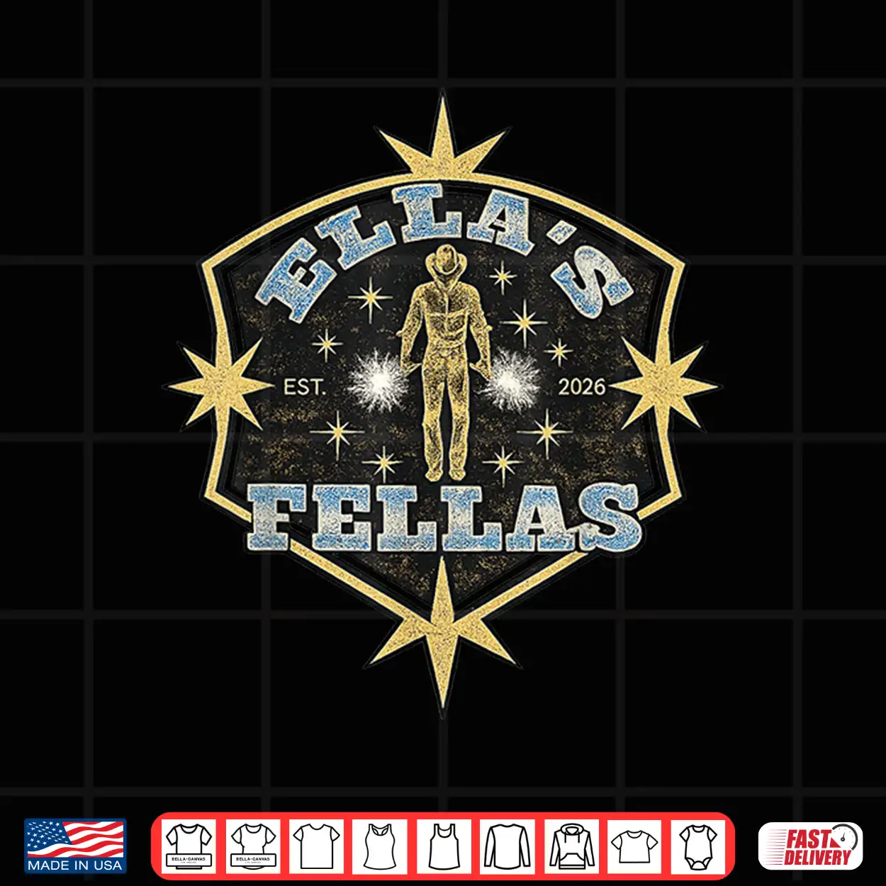 Retro Fellas Ellas Matching Squad Collective Design Shirt Retro Fellas Ellas Matching Squad Collective Design Shirt