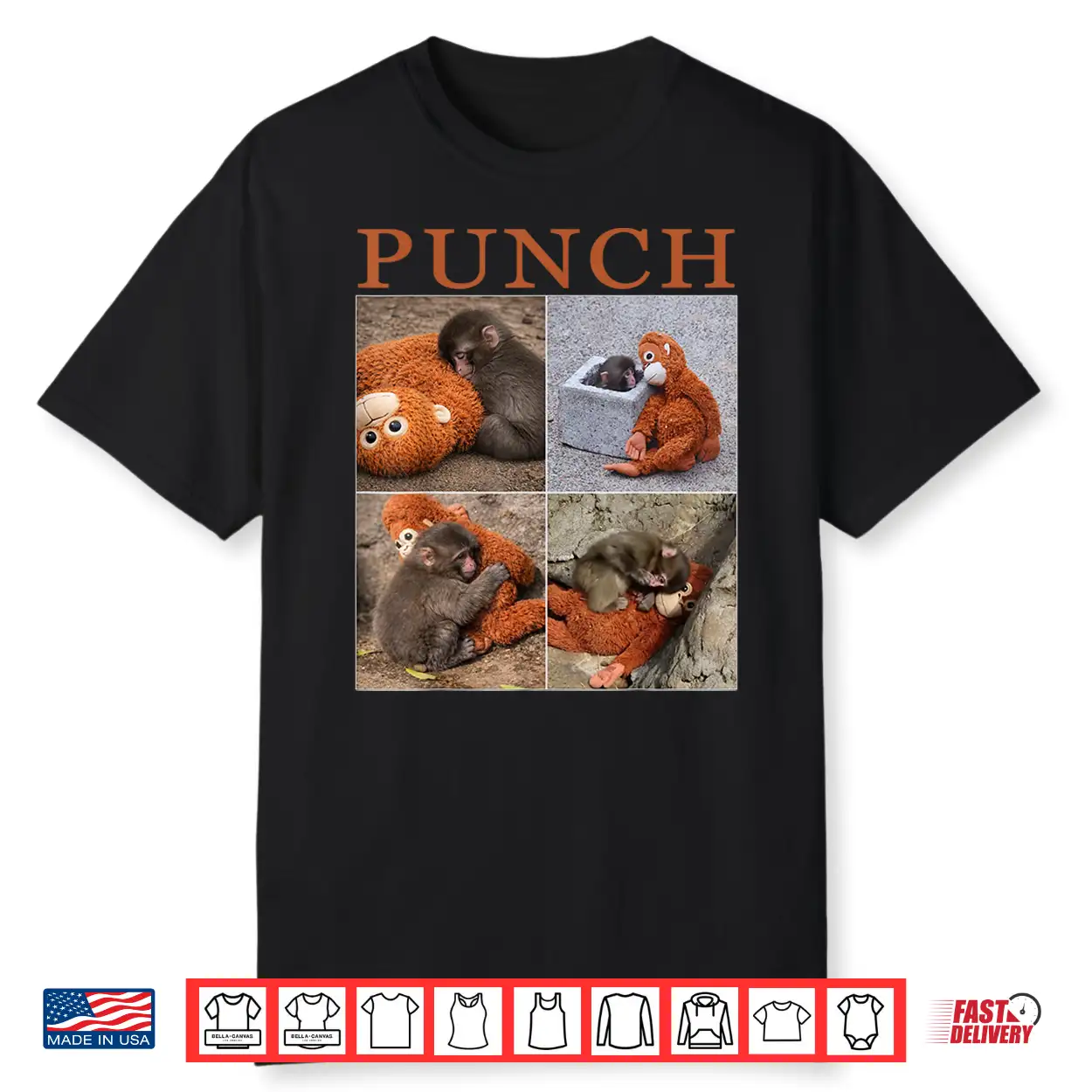 Team Monkey Punch Viral Internet Meme Character Shirt Team Monkey Punch Viral Internet Meme Character Shirt