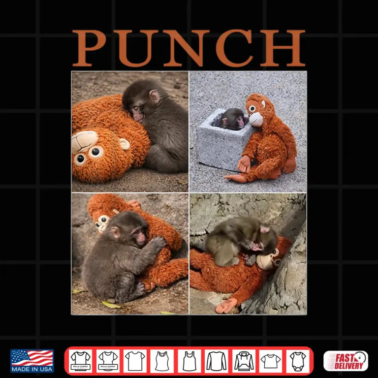 Design Team Monkey Punch Viral Internet Meme Character Shirt