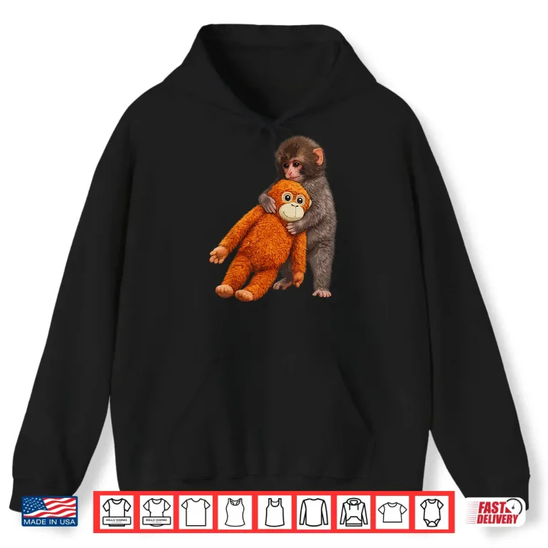 Hoodie Cute Punch Baby Monkey Twenty Twenty Six Aesthetic Shirt