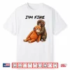 Sad Monkey Punch Meme Orange Toy Im Fine Graphic Shirt