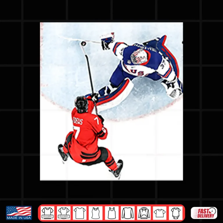 Design Connor Hellebuyck Goalie Save USA Gold Medal Graphic Shirt