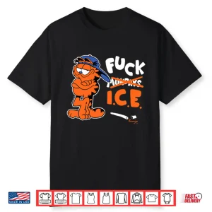 Garfield Says Ice Sarcastic Retro Cartoon Graphic Shirt