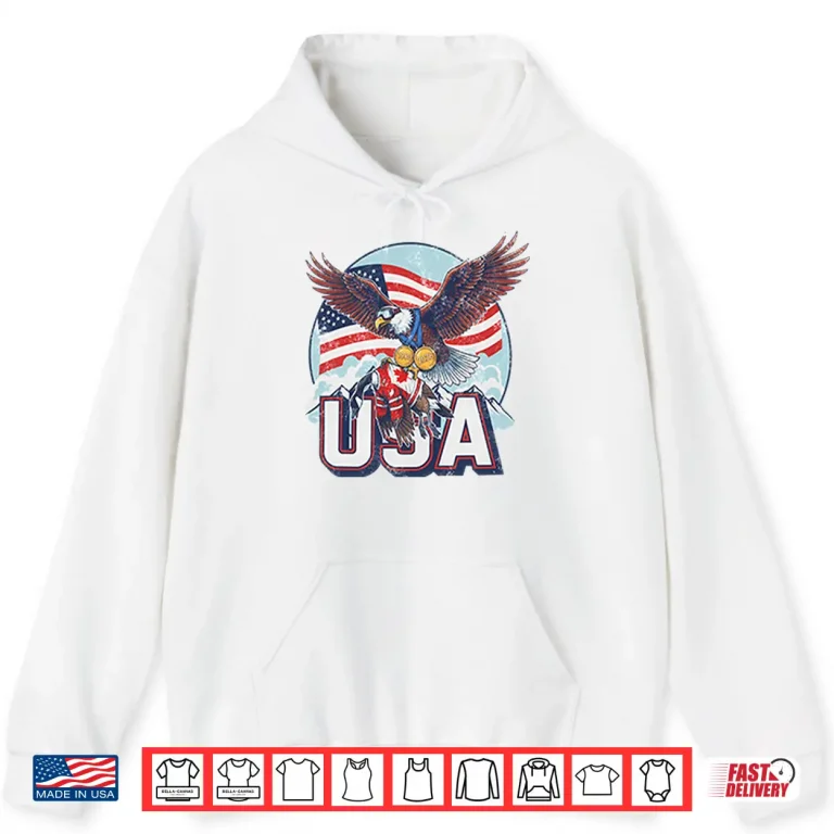 Hoodie Funny USA Ice Hockey Eagle USA Champions Twenty Twenty Six Shirt