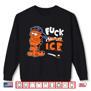 Sweatshirt Garfield Says Ice Sarcastic Retro Cartoon Graphic Shirt