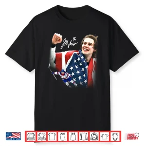 Jack Hughes Golden Goal Professional Hockey Achievement Shirt