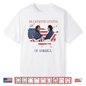 Jack Hughes Hughnited States Of America Patriotic Hockey Shirt