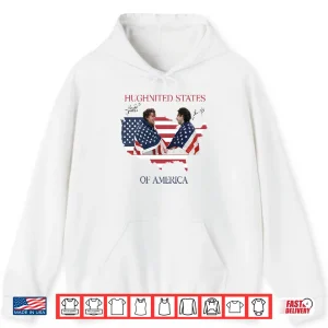 Hoodie Jack Hughes Hughnited States Of America Patriotic Hockey Shirt