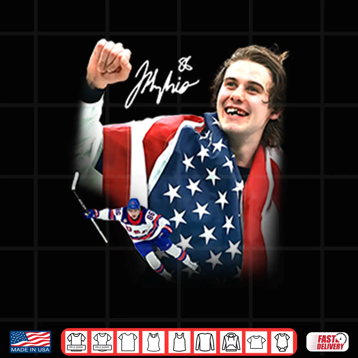 Jack Hughes Golden Goal Professional Hockey Achievement Shirt Jack Hughes Golden Goal Professional Hockey Achievement Shirt