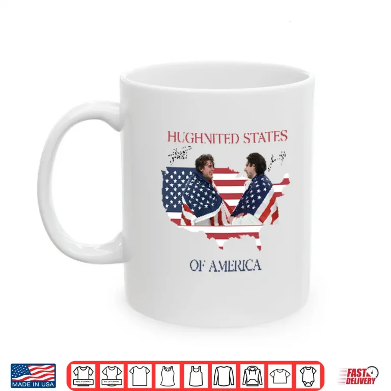 Mug Jack Hughes Hughnited States Of America Patriotic Hockey Shirt