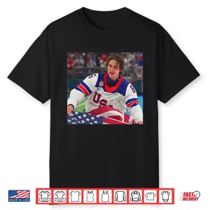 Jack Hughes Usa Hockey National Pride Graphic Shirt