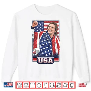Sweatshirt Jack Hughes USA Hockey Patriotic Hockey Fan Graphic Shirt