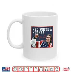Mug Jack Hughes USA Hockey Red White And Hughes Patriotic Shirt