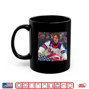 Mug Jack Hughes USA Hockey National Pride Graphic Shirt