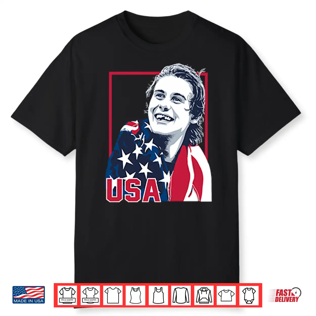 Usa Champions Jack Hughes Professional Hockey Graphic Shirt Usa Champions Jack Hughes Professional Hockey Graphic Shirt