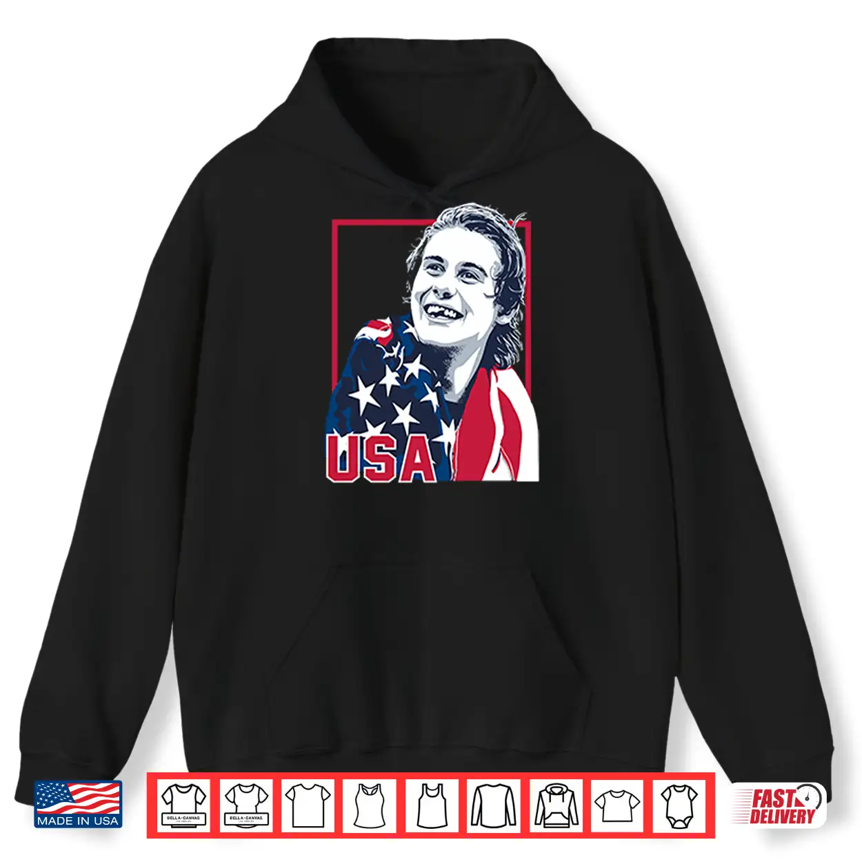 Usa Champions Jack Hughes Professional Hockey Graphic Shirt Usa Champions Jack Hughes Professional Hockey Graphic Shirt