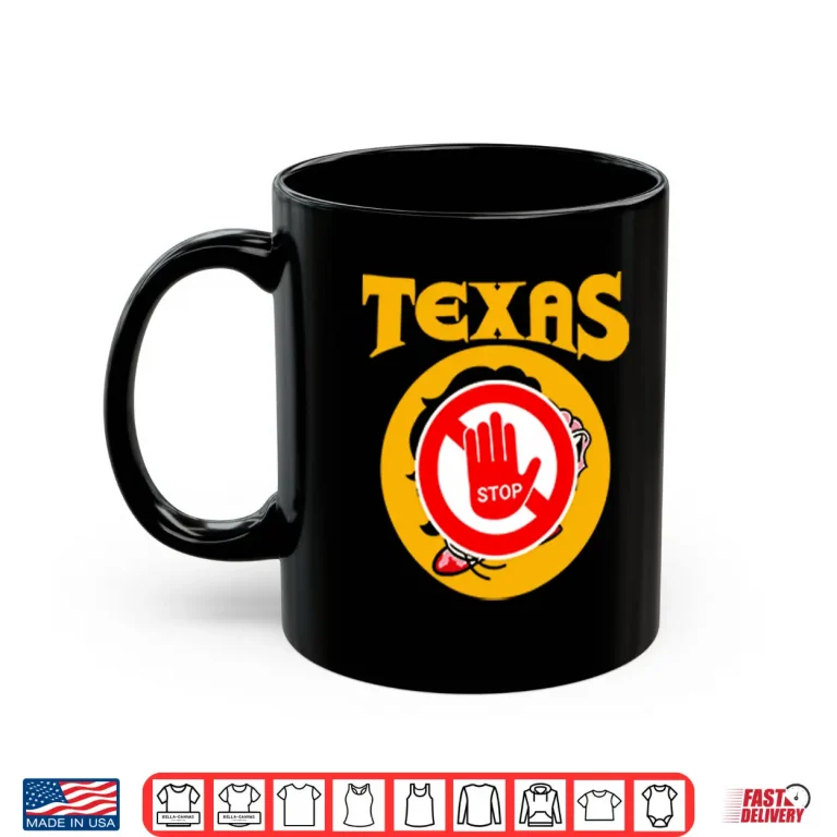 Mug Texas Stop Geographic State Pride Minimalist Graphic Shirt