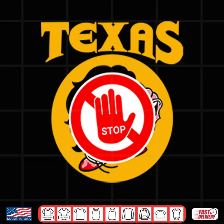 Design Texas Stop Geographic State Pride Minimalist Graphic Shirt