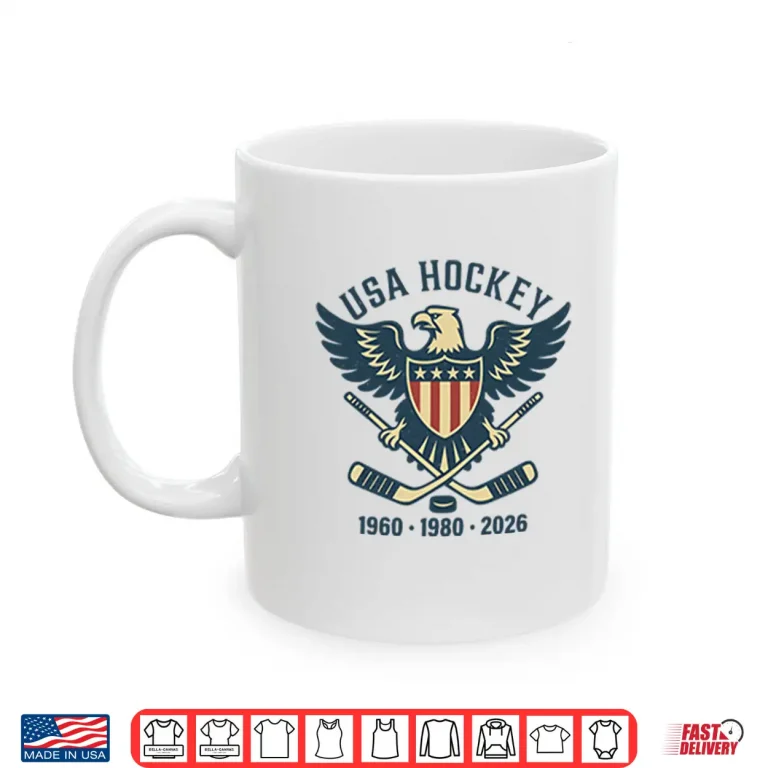 Mug USA Hockey Eagle Nineteen Sixty Nineteen Eighty Twenty Twenty Six Shirt