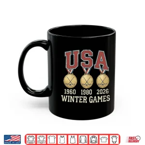 Usa Hockey Miracle On Ice Historical Triple Gold Medals Shirt 3 Mug USA Hockey Miracle On Ice Historical Triple Gold Medals Shirt
