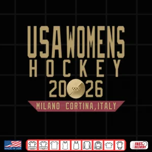 Design USA Womens Hockey Twenty Twenty Six Milan Cortina Italy Shirt